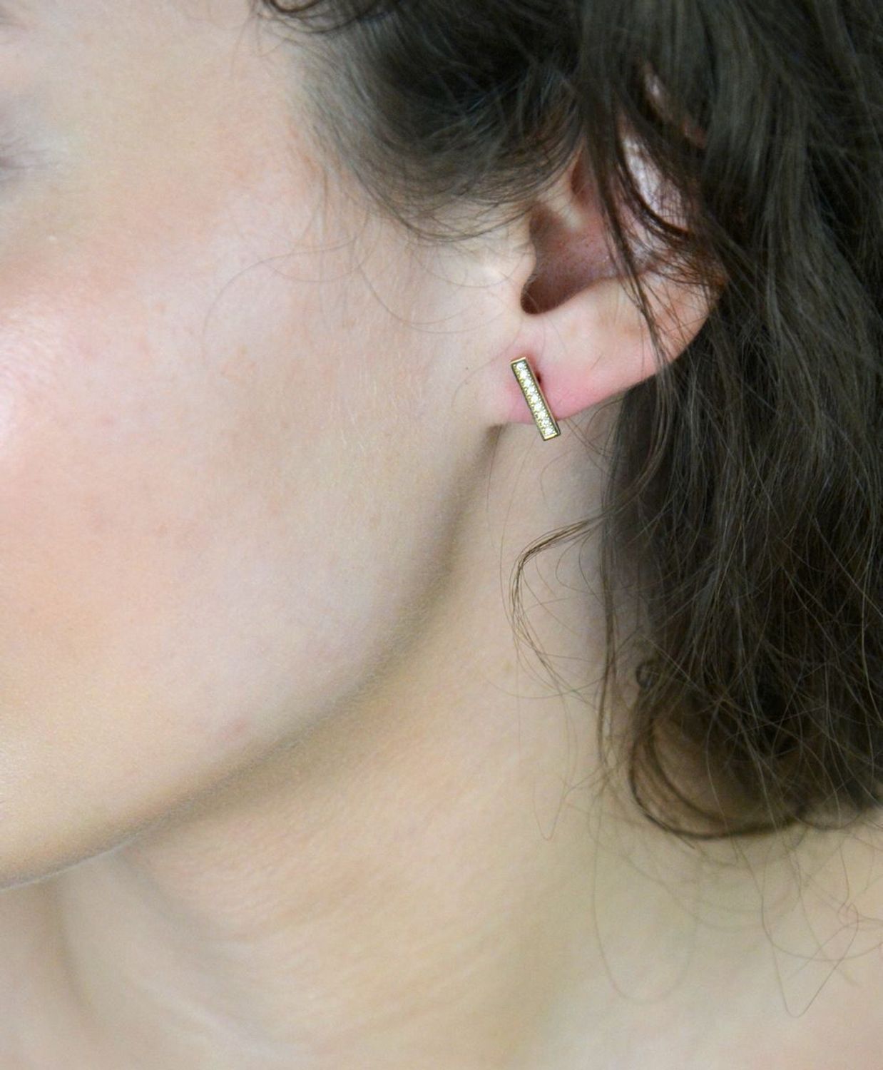 Kolczyki złote patyczki z cyrkoniami pr 333, KL 5491 333.jpg